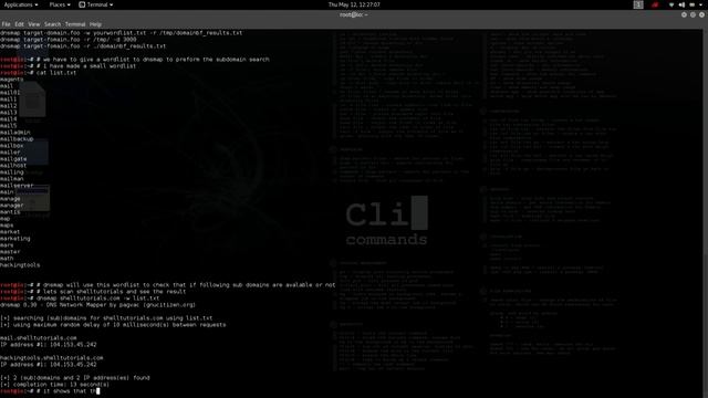 Kali linux - Information Gathering - DNS Analysis - dnsmap смотреть онлайн