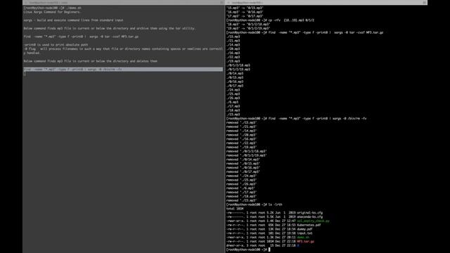 Linux Xargs Command. смотреть онлайн