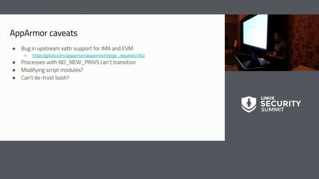 Binary Policy with IMA and AppArmor - Eric Chiang, Google смотреть онлайн