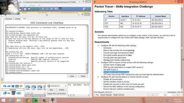 5.3.1.2 - 2.3.1.2 Packet Tracer - Skills Integration Challenge смотреть онлайн