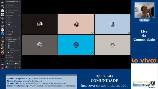 [Live] - Bate Papo - Fedora 33 - Curso Gratuito - Homenagem смотреть онлайн