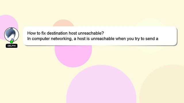 How to fix destination host unreachable? смотреть онлайн