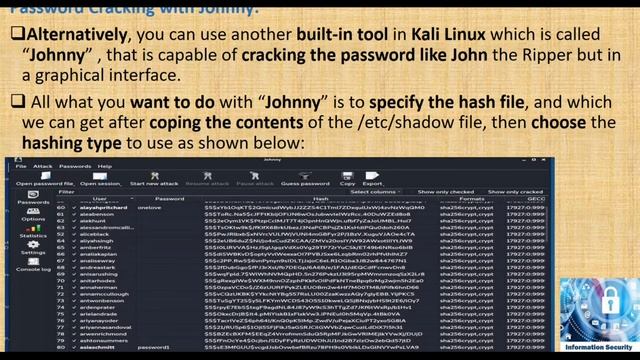 Password Cracking Tools: (John the Ripper - Johnny and Hashcat) смотреть онлайн