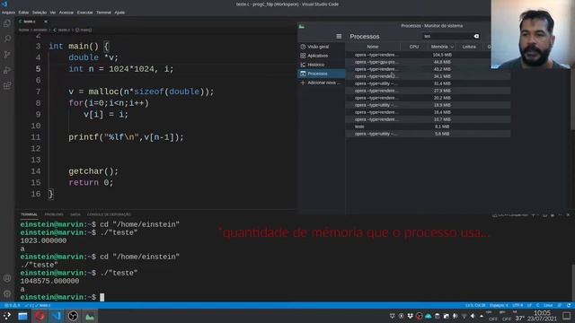 Memory leak - Linguagem C смотреть онлайн