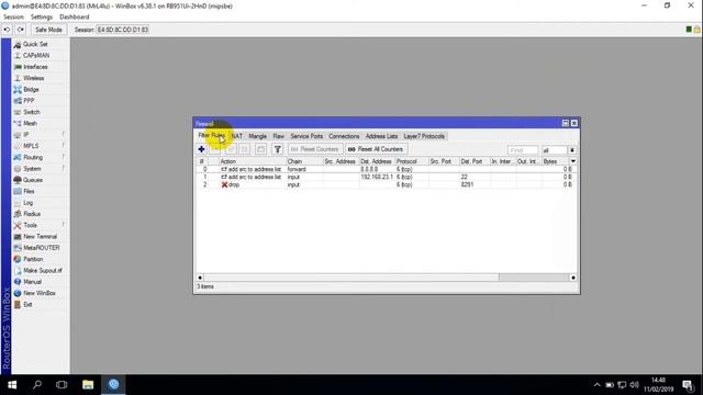 Setting Port Knocking di Mikrotik смотреть онлайн