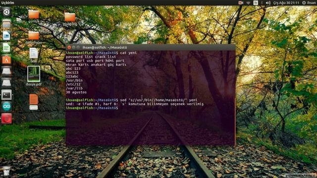 Linux terminal SED komutu смотреть онлайн