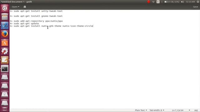 Make Ubuntu Beautiful (Change Theme) - Numix Theme With Icon & Unity / Tweak Tool in Easy 3 Step смотреть онлайн