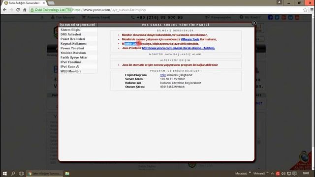 Sunucuya Web Monitörü(VNC) İle Erişim смотреть онлайн