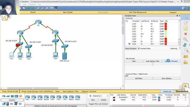 9.1.1.6 Packet Tracer - ACL Demonstration смотреть онлайн