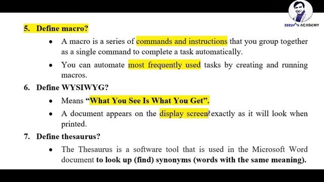 Introduction to Computer COMP-111 | Solved Important Short/Answers & MCQ's | Part-3 | 100% Guess смотреть онлайн