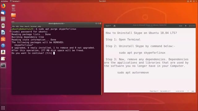 How to Uninstall Skype on Ubuntu 18.04 LTS? смотреть онлайн