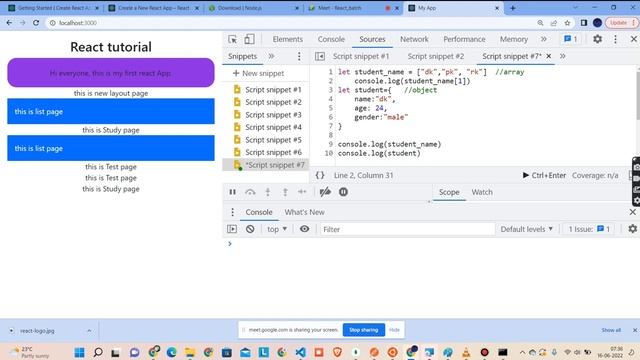 React.js: state tutorial смотреть онлайн