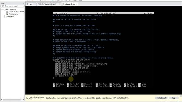 TUTORIAL MEMBUAT VM, INSTAlL LINUX ( UBUNTU 20.04 ), KONFIGURASI IP DAN DHCP SERVER смотреть онлайн