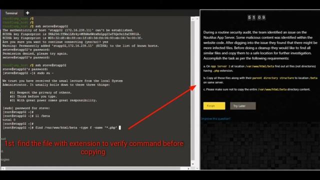 Linux Find Command KodeKloud Engineer Task Success смотреть онлайн