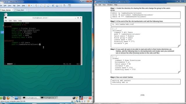OpenSuse - Samba Configuration смотреть онлайн