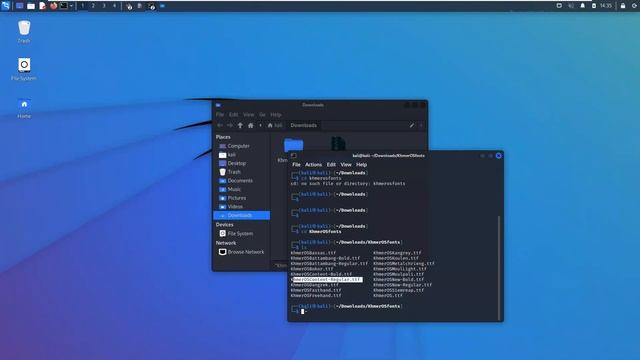 How to make Linux Distribution (kali) can read and write unicode fonts (khmer) смотреть онлайн