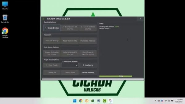 iOS 15 & iOS 16 Passcode or disabled devices bypass with Sim With CICADA iRAM 3.5