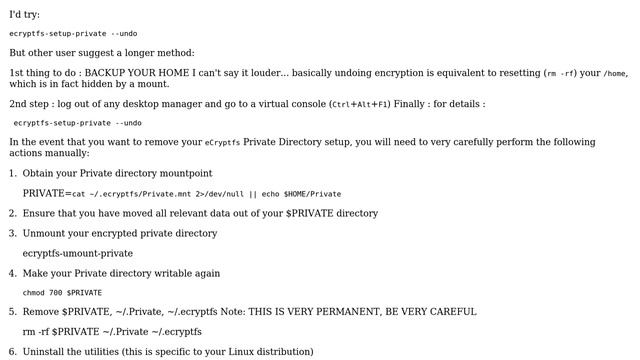 Ubuntu: How to disable encrypted home directory? смотреть онлайн