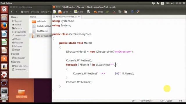 mono c# get directory files смотреть онлайн