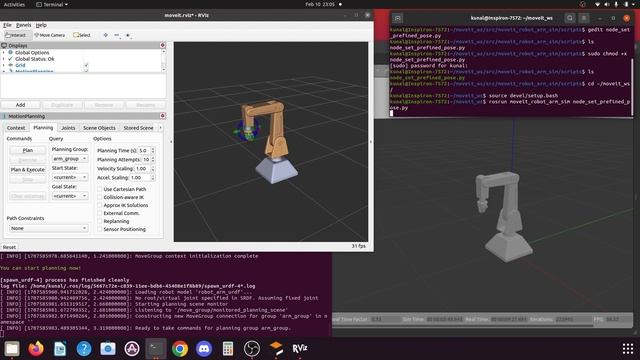 Lesson 12: Set Predefined Positions for Your Robotic Arm in ROS Noetic Using Python Script смотреть онлайн