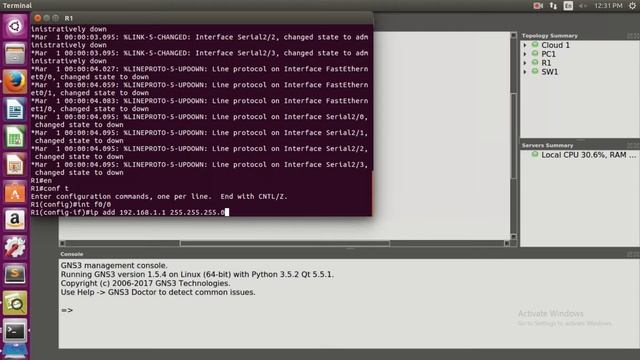 Ping Google.com using GNS3 Server смотреть онлайн