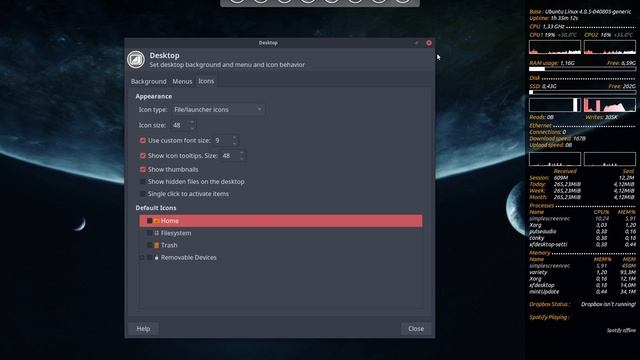 linux mint 18 xfce 23 how to get rid of the icons on the desktop смотреть онлайн