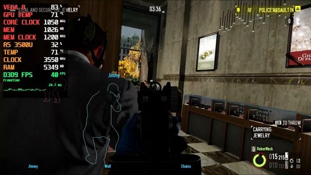 PAYDAY 2 | Ryzen 5 3500U | VEGA 8 | 12GB RAM | 35W TDP [Lenovo Ideapad S145] смотреть онлайн