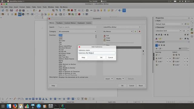 Customize the menus in LibreOffice | Ubuntu 18.04 смотреть онлайн