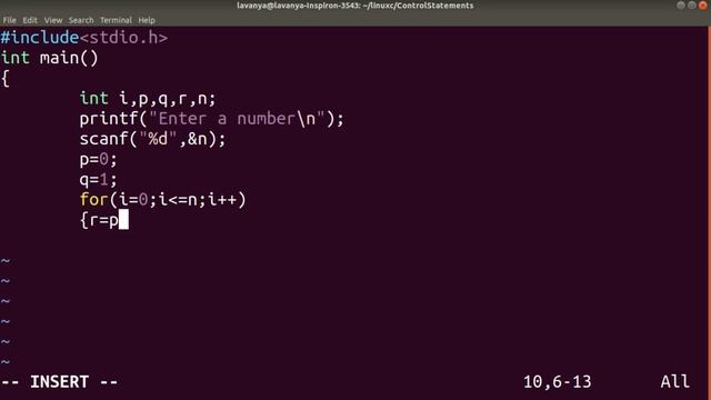 Linux C Program to find Fibbonacci series upto N number смотреть онлайн