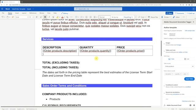 Adobe Document Generation API: Placing Tables and Lists смотреть онлайн