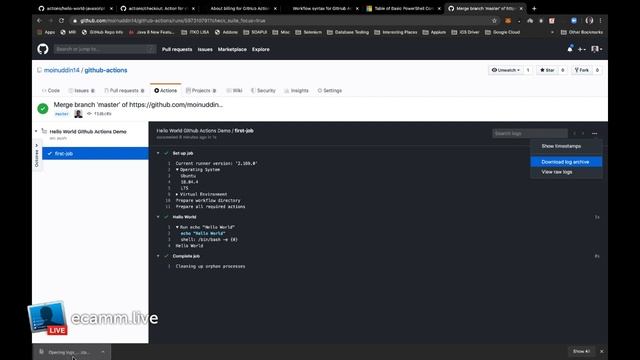 Github Actions Session 1 смотреть онлайн