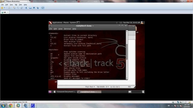 Extract Rar Files On BackTrack5 R3 смотреть онлайн