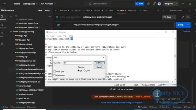 How to fix ECONNREFUSED Error in Postman 2024 ? | Enconn refused error in Postman #infysky #postman смотреть онлайн