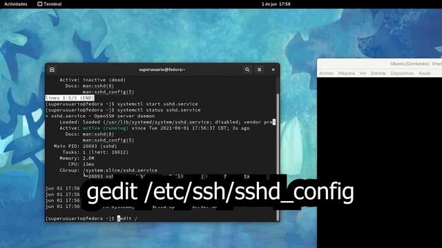 Instalar ssh en fedora y ubuntu + la primera conexión смотреть онлайн