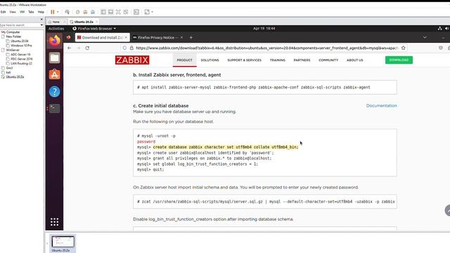 Cài đặt và cấu hình zabbix 6.4 trên Ubuntu смотреть онлайн