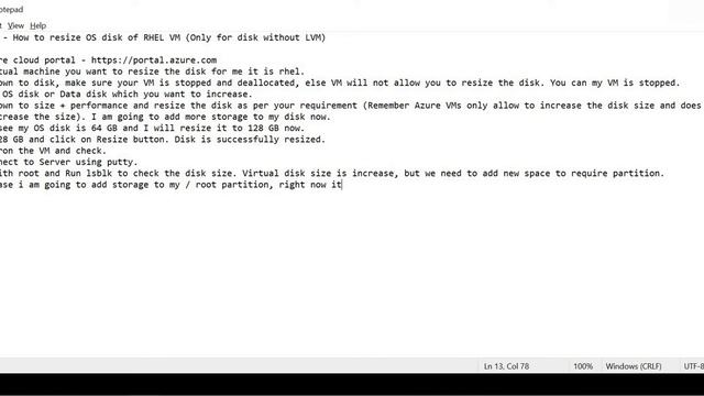 Azure Cloud - How to resize RHEL OS disk or data disk (with no LVM) смотреть онлайн