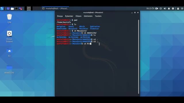 6-) pwd ve cd komutları смотреть онлайн