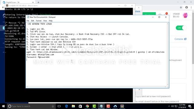 Cai Window tren VPS Linux смотреть онлайн