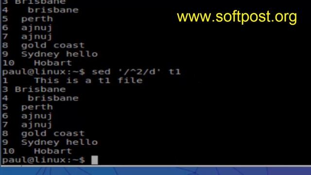 sed command examples in Linux смотреть онлайн