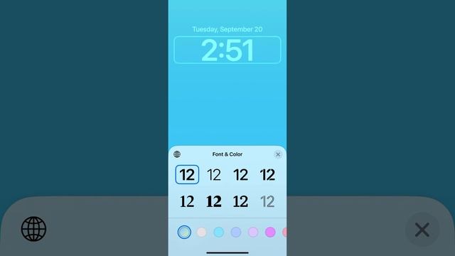 How to change size of clock time on IOS 16 Lock Screen wallpaper смотреть онлайн