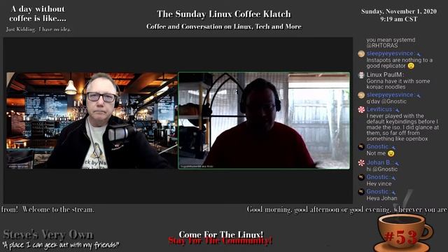 The Sunday Linux Coffee Klatch - Linux, Tech and More - 11/01/2020 смотреть онлайн