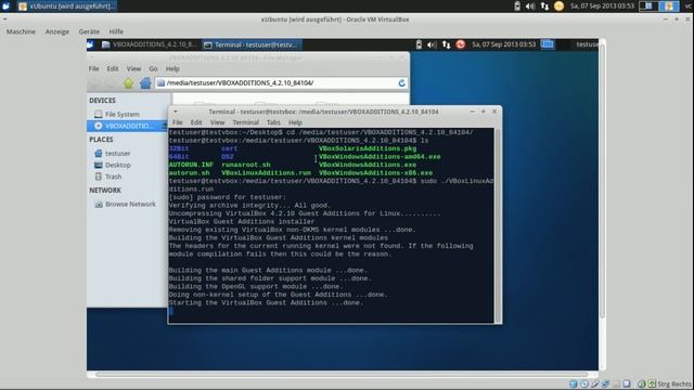 Install VirtualBox Guest Addition on xUbuntu VM смотреть онлайн