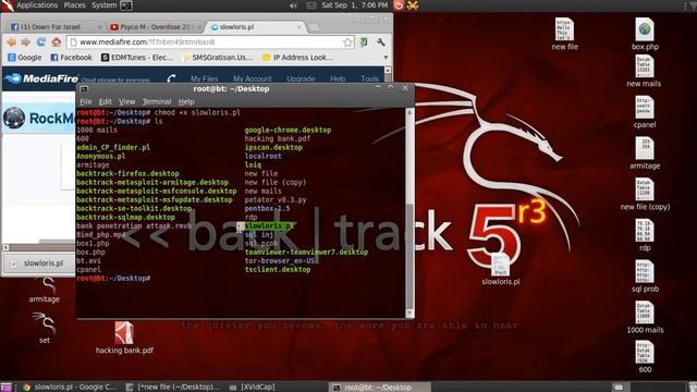 how to scan site web and attack him with slowloris in backtrack смотреть онлайн