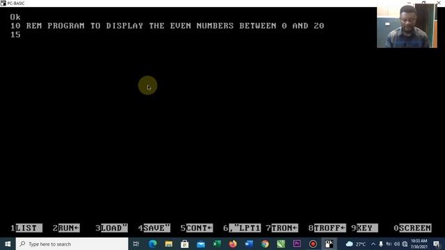 BASIC PROGRAMMING CODES TO DISPLAY THE EVEN NUMBERS BETWEEN 0 AND 20 смотреть онлайн