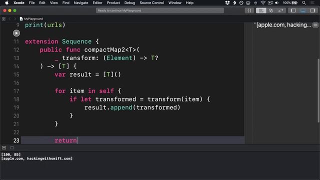 Inside the Standard Library: Sequence.compactMap смотреть онлайн