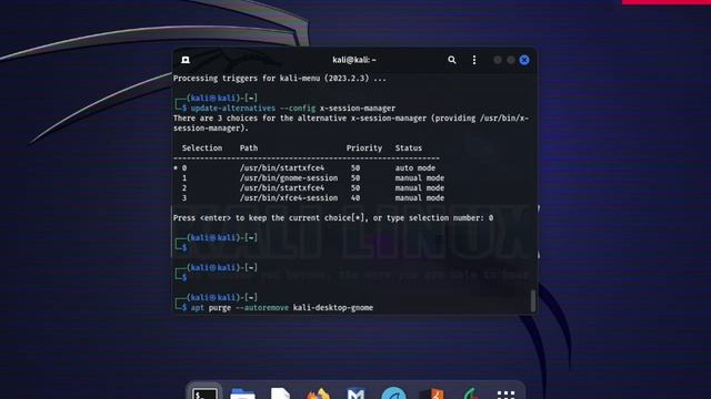 How to remove Gnome in Kali Linux & Install Xfce смотреть онлайн