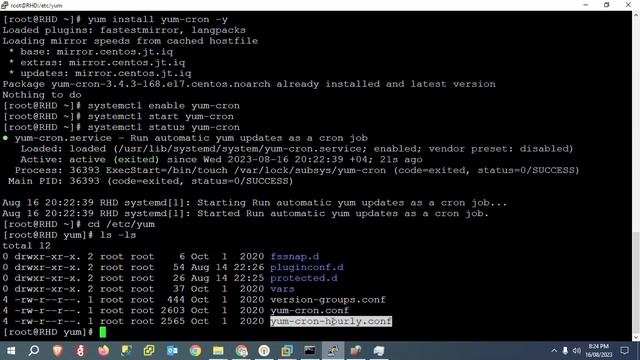 How to Install, Configure Automatic Updates Red Hat and Centos Linux Server #Linuxpatch #querypane смотреть онлайн