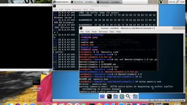 EternalBlue Exploit and WannaCry Live Code Sample смотреть онлайн