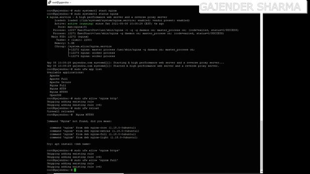 How to Install and Run NGINX Web Server in Ubuntu 20.04 - Linux смотреть онлайн