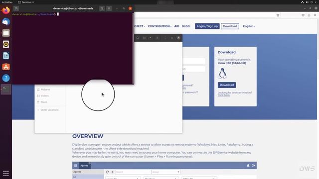 DWService - How to install the agent on Ubuntu Linux (with GUI - Graphical User Interface) смотреть онлайн